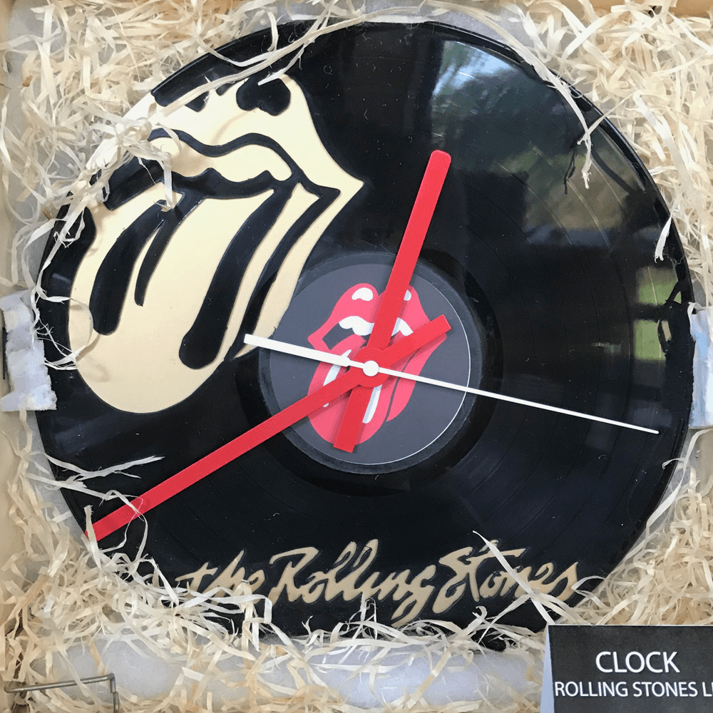 Rolling Stones Record Clock - Lazer Cut 