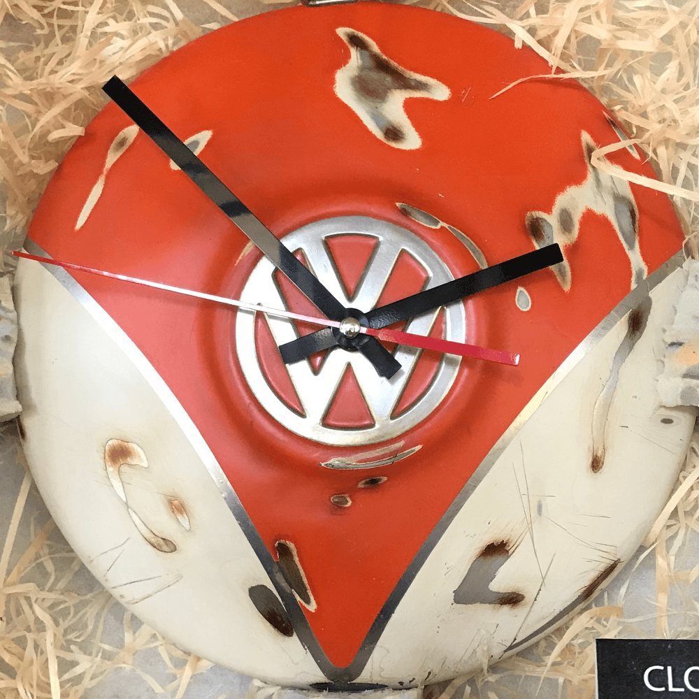 VW Auto Clock 2 - Made from a beetle hubcap