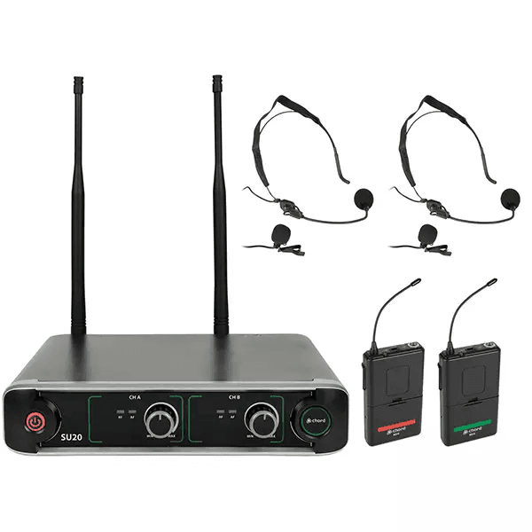 Chord SU20-B-RG Dual Lapel Microphone UHF