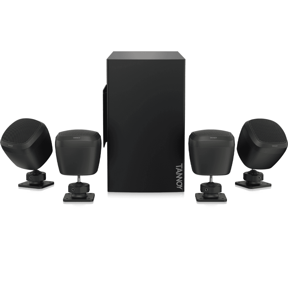 Tannoy SAT SUB 4 PACK - 4 Satellite Speaker System with Subwoofer