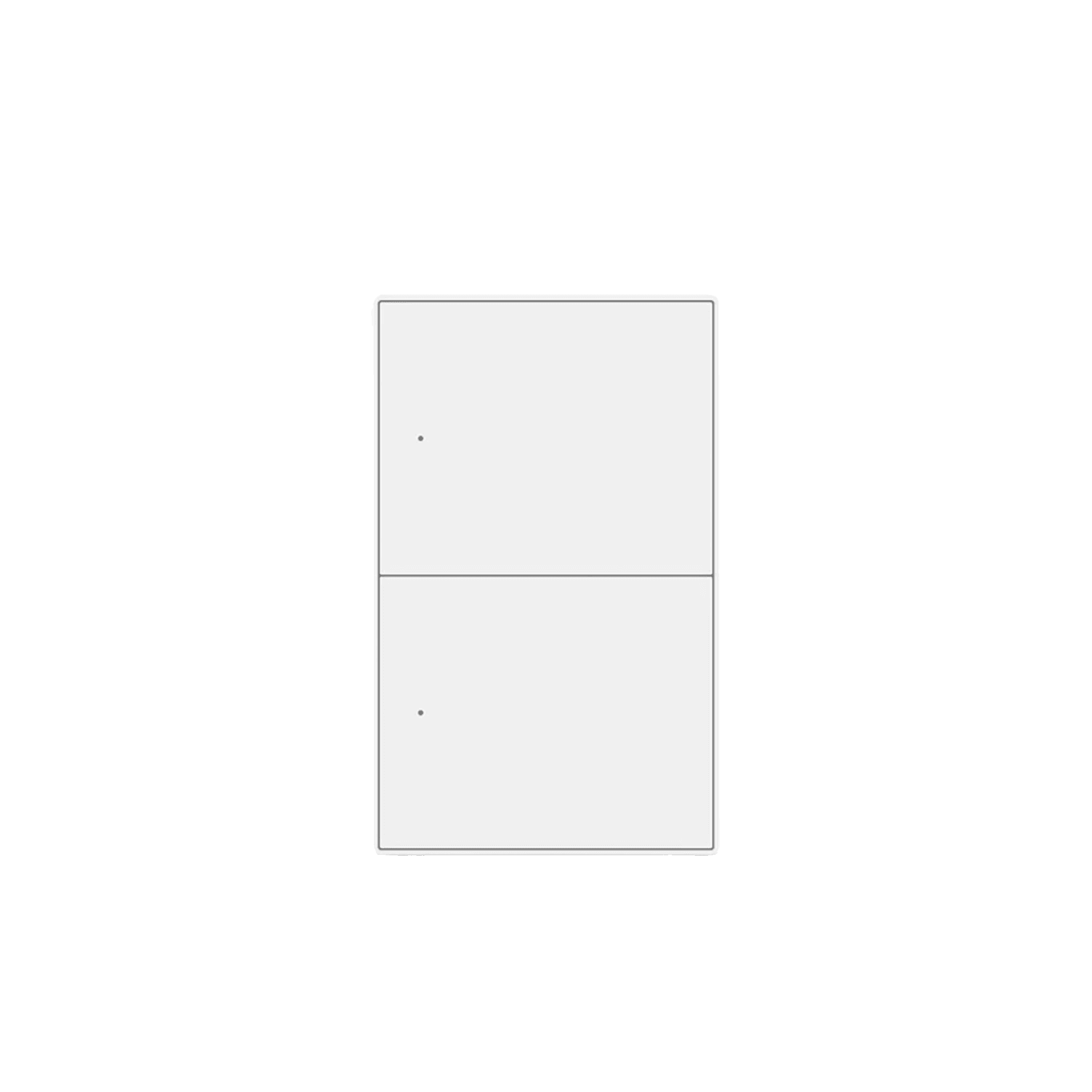 Zemismart US Push Switch 2x4 Aluminium 2Channel White