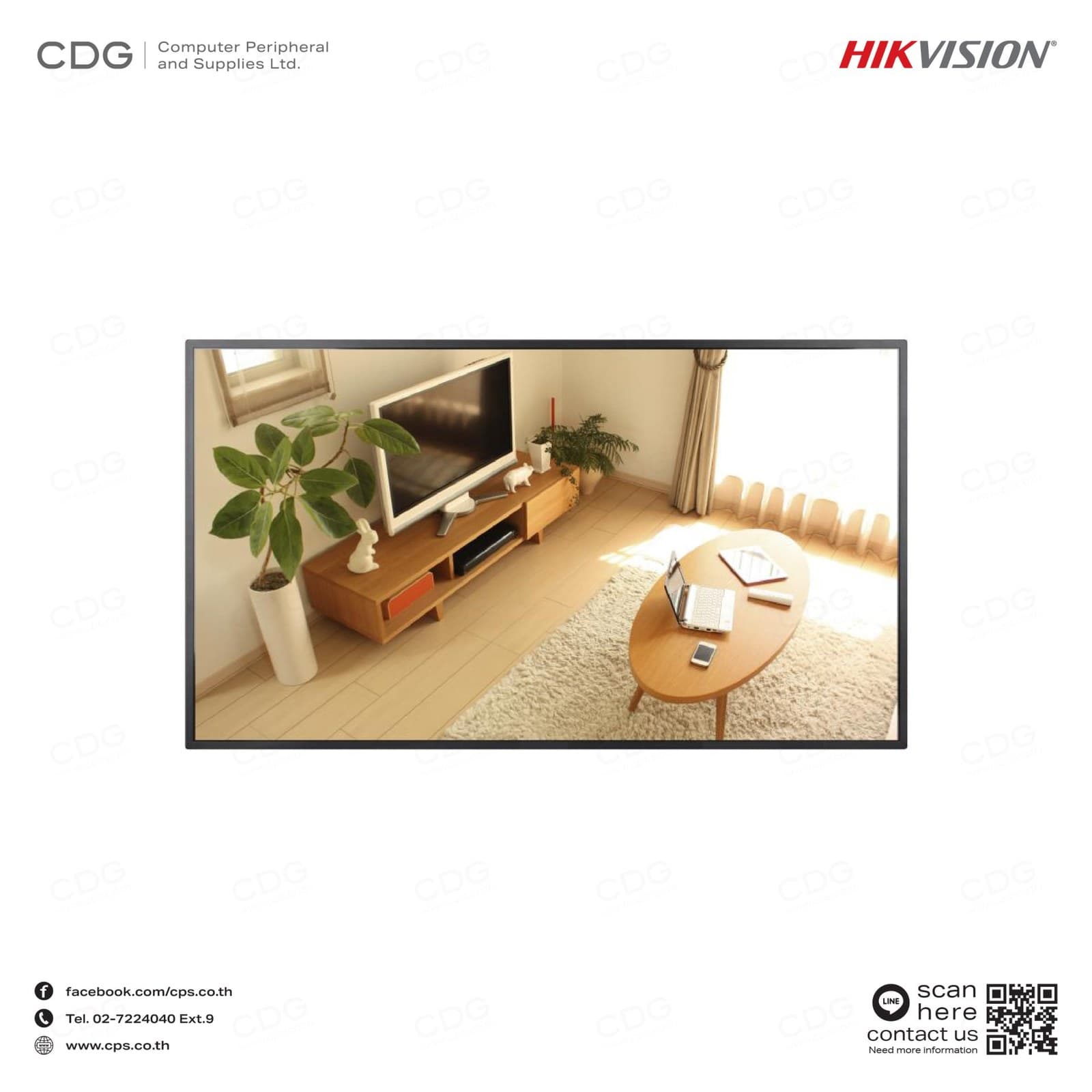 Hikvision - 43-Inch Wall Mount Display