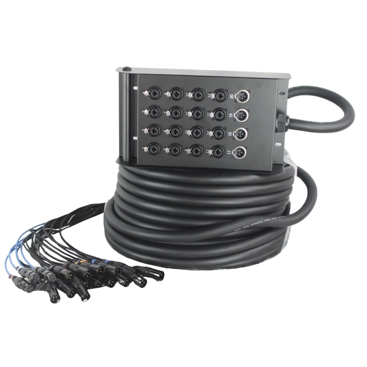 Pure Link PLK16+4 Stage Snake Cable – 30 Meter (16 In / 4 Return, Combo Plugs)