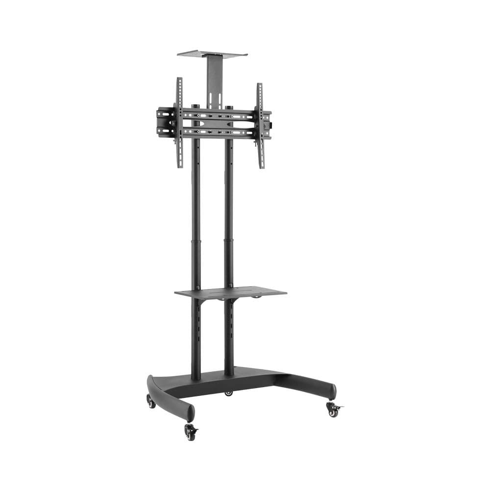 BRACKET – ECONOMY TILT HEIGHT-ADJUSTABLE STEEL MOBILE TV CART – For 37 inch – 70 inch Flat Panel TVs