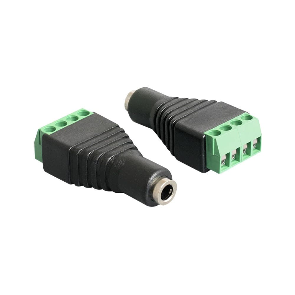 Delock - 3.5mm Stereo Jack Female to 4-Pin Terminal Block Adapter (65457)