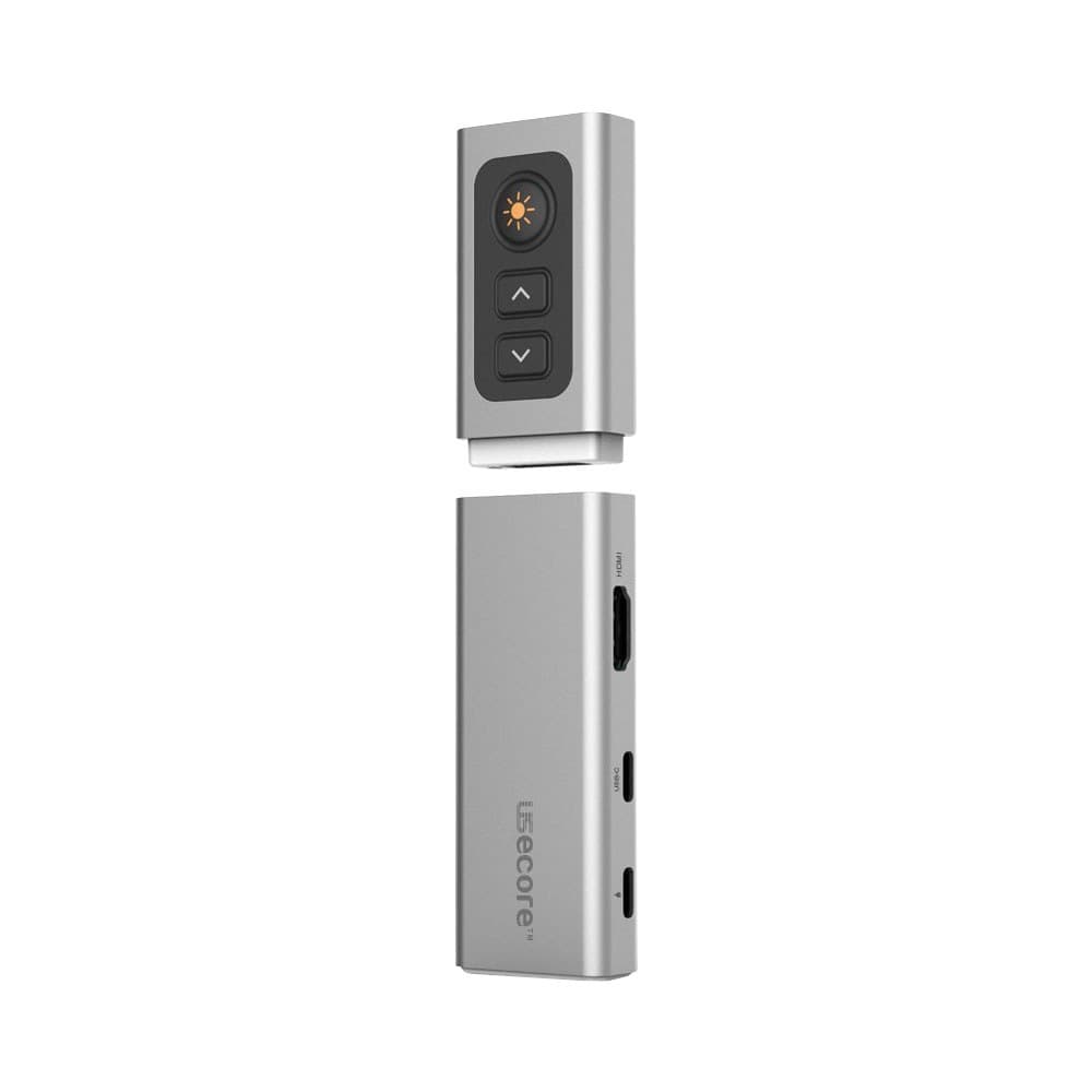 Generic Power Solutions - eCore Mirage USB-C Hub with PD, HDMI, USB 3.0 and Detachable Laser Presenter