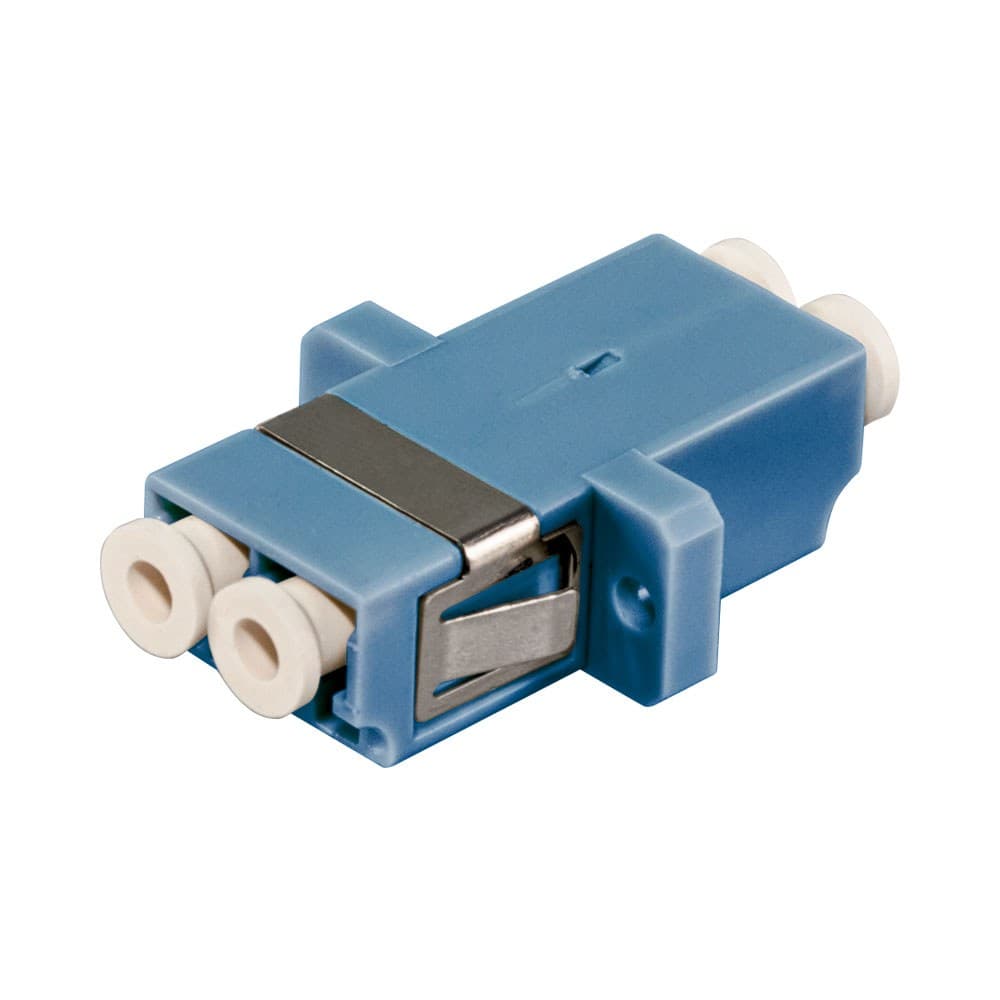 Generic Power Solutions - Fibre LC/PC Duplex Single-Mode Mid Coupler with Ceramic Sleeve - Blue