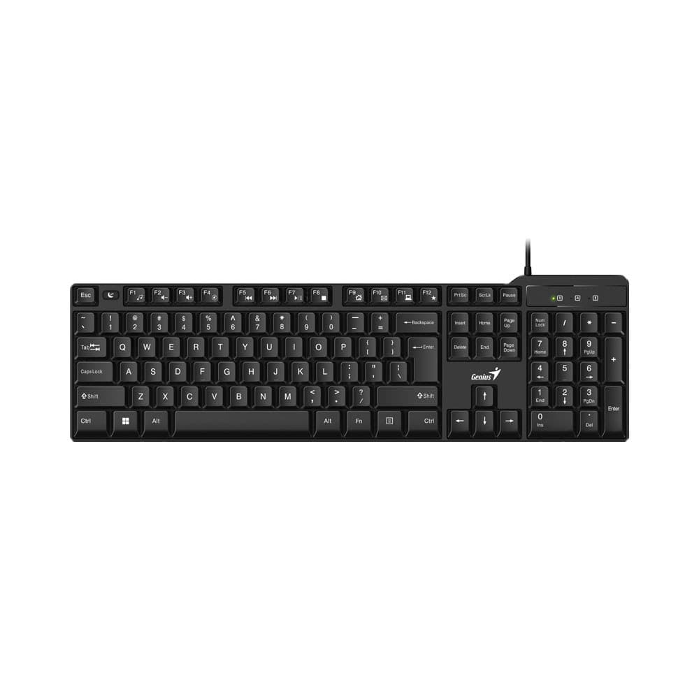 Genius - KB-100X USB Wired Classic Keyboard with Sleep Key