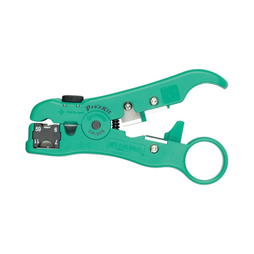 Proskit - CP-505 Adjustable Wire Stripper and Cutter for UTP, STP and Coaxial Cable