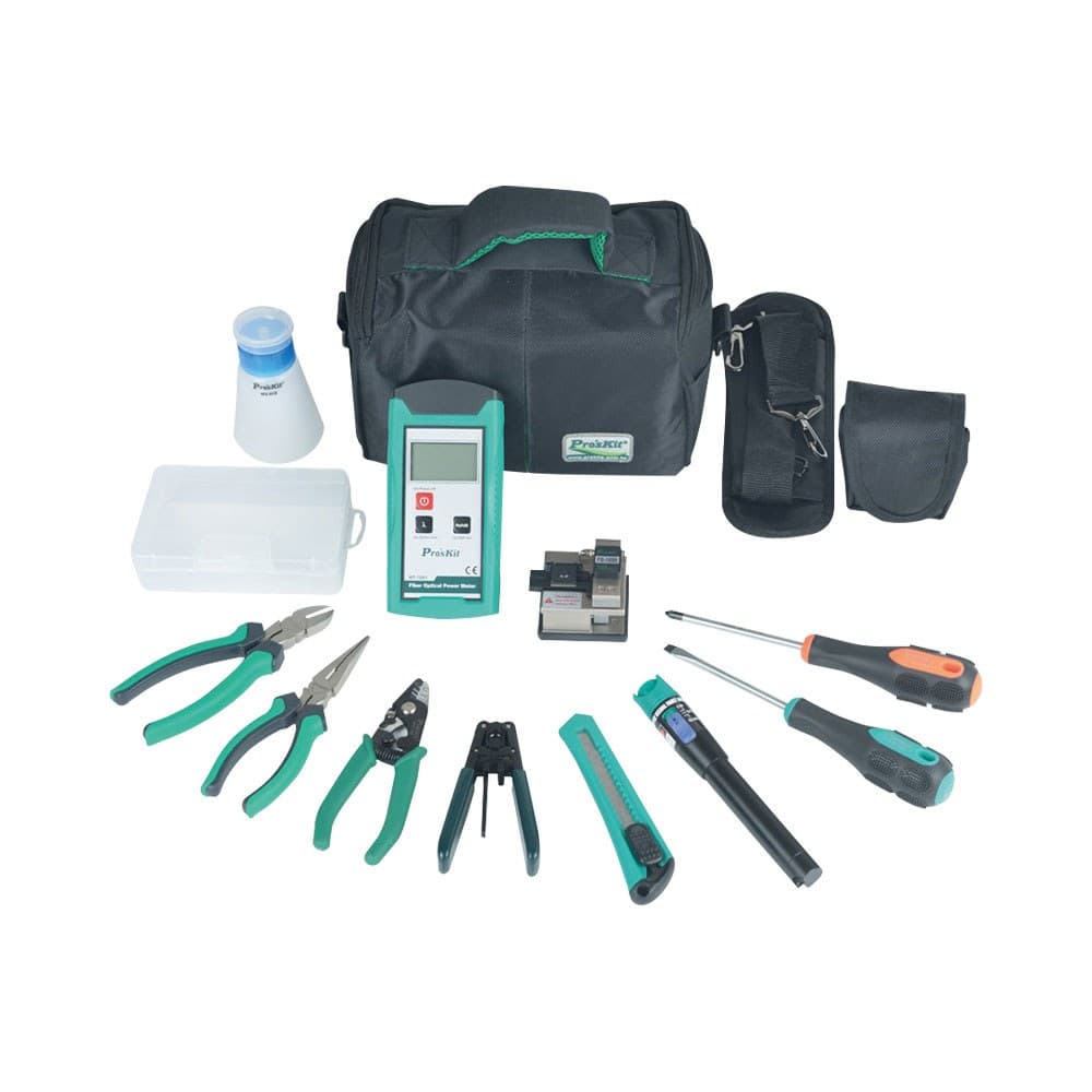 Pro'sKit - 12-Piece FTTH Fibre Optic Toolkit (PK-9456)