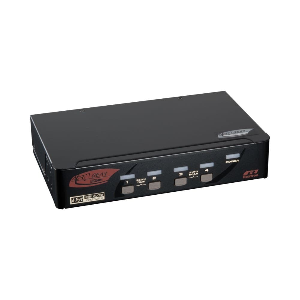 REXTRON 4-PORT HDMI KVM SWITCH WITH USB AND AUDIO