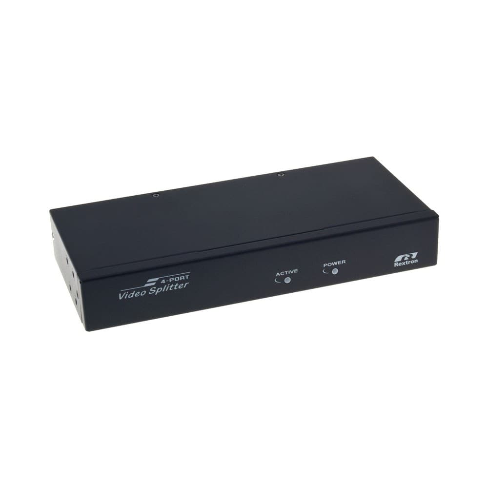 REXTRON 4-PORT VGA AND AUDIO SPLITTER: 1-IN, 4-OUT (VSVA-A104)
