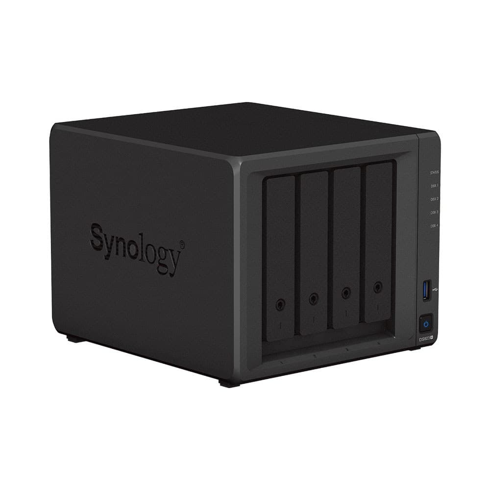 Synology - DiskStation DS923+ 4-Bay NAS, 4GB RAM, AMD Ryzen R1600, No HDD