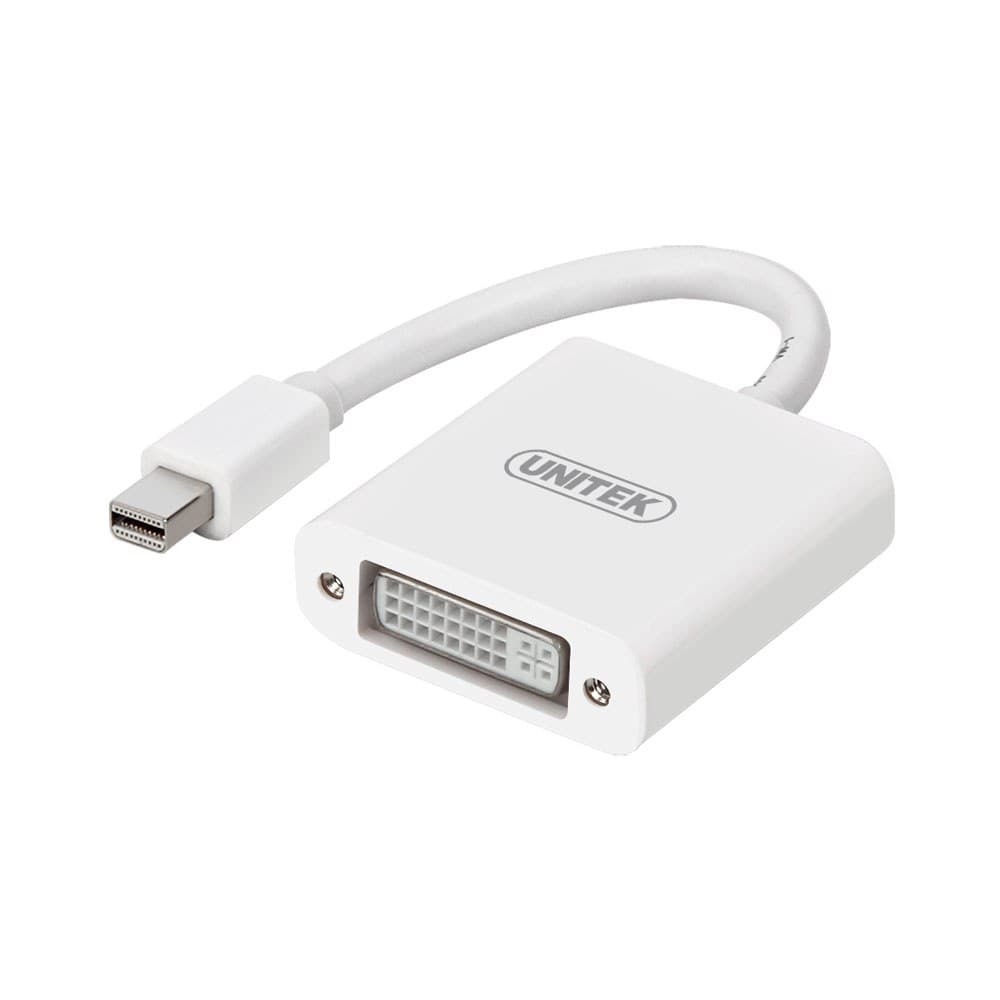 UNITEK MINI DISPLAYPORT TO DVI CONVERTER – WHITE