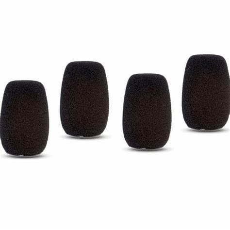 SHURE ACVG4WS-B Windscreen for Gooseneck Microphones, Black (4-Pack)