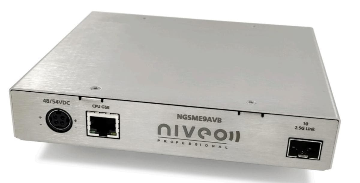 Niveo NGSME9AVB - 9 Port Stackable AVB and Dante Switch