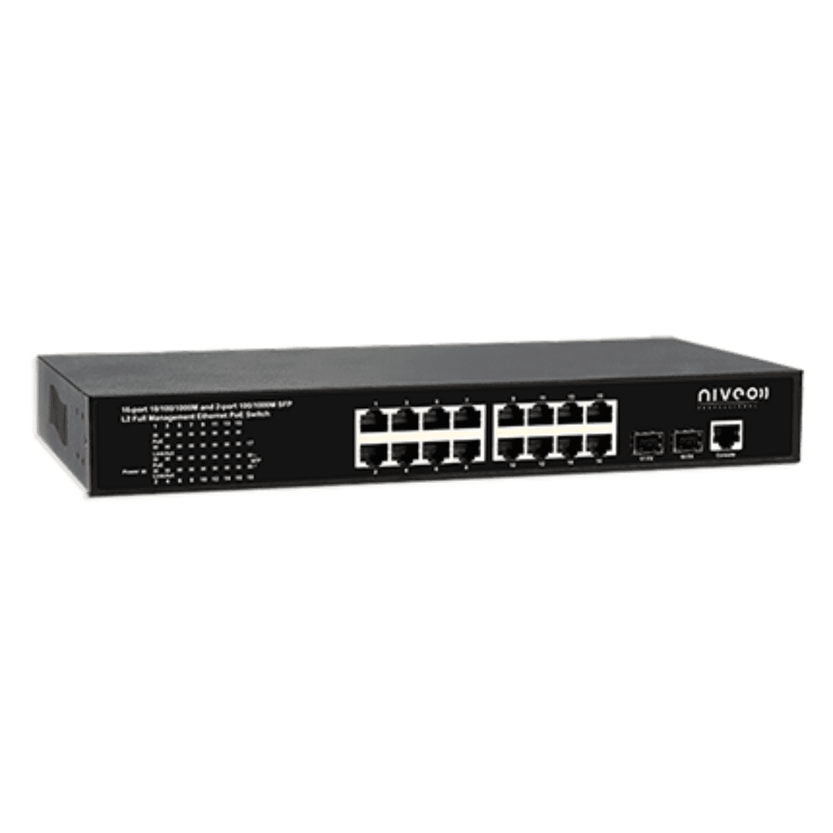 Niveo NGSME16T2H - 16 Port Gigabit Ethernet Switch
