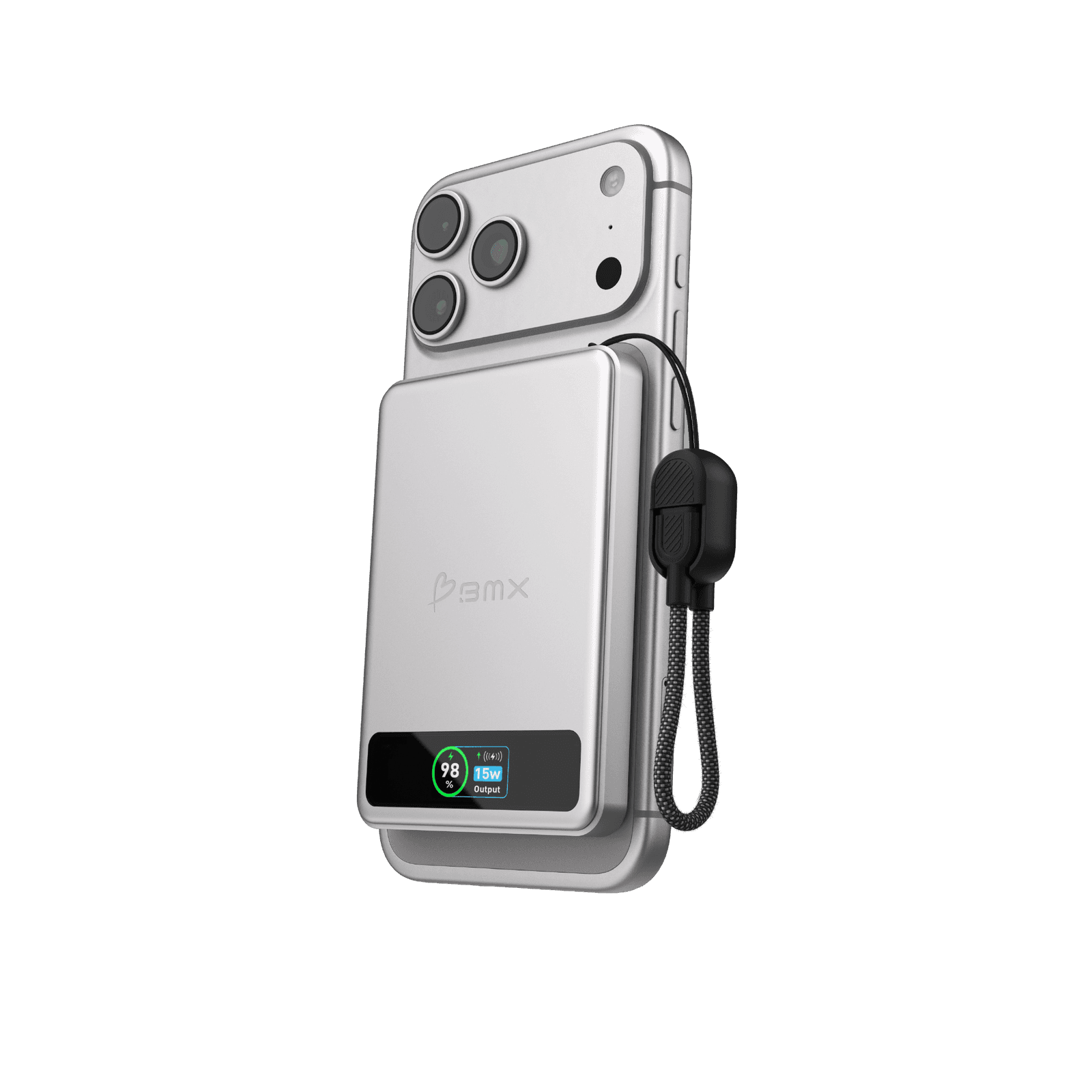 BMX - SolidSafe™ 5K Solid-State Magnetic Power Bank - Black