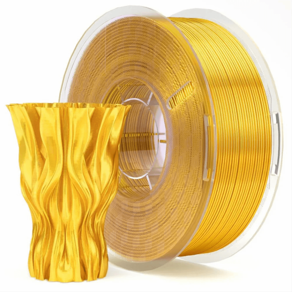 Elegoo PLA Silk Silk Gold 1.75 mm / 1000 g Transparent Spool
