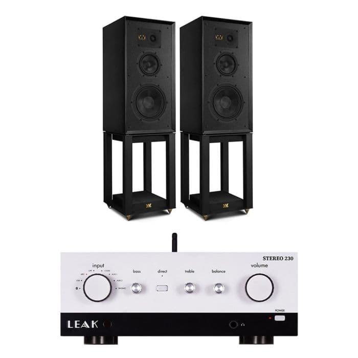 LEAK Stereo 230 + Wharfedale Linton Heritage Stereo Package incl Stands
