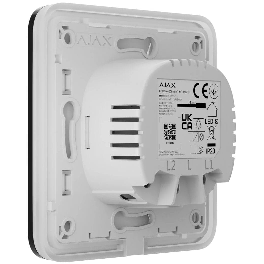 Ajax - LightCore Smart Dimmer Switch (SoloButton not included)