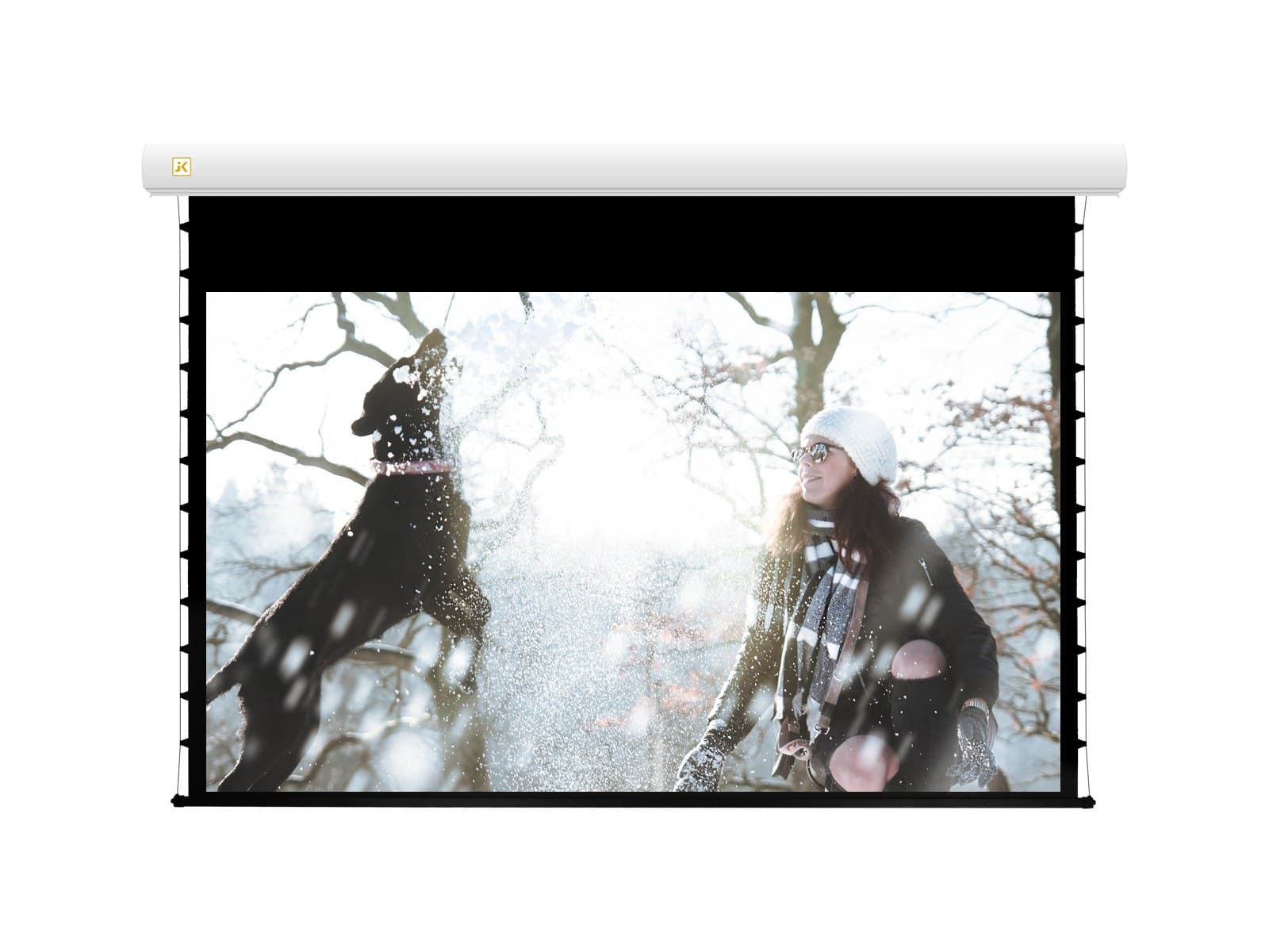 JK - E9106HDT 106 Inch Electric HD Tab Screen 16:9 Matt White