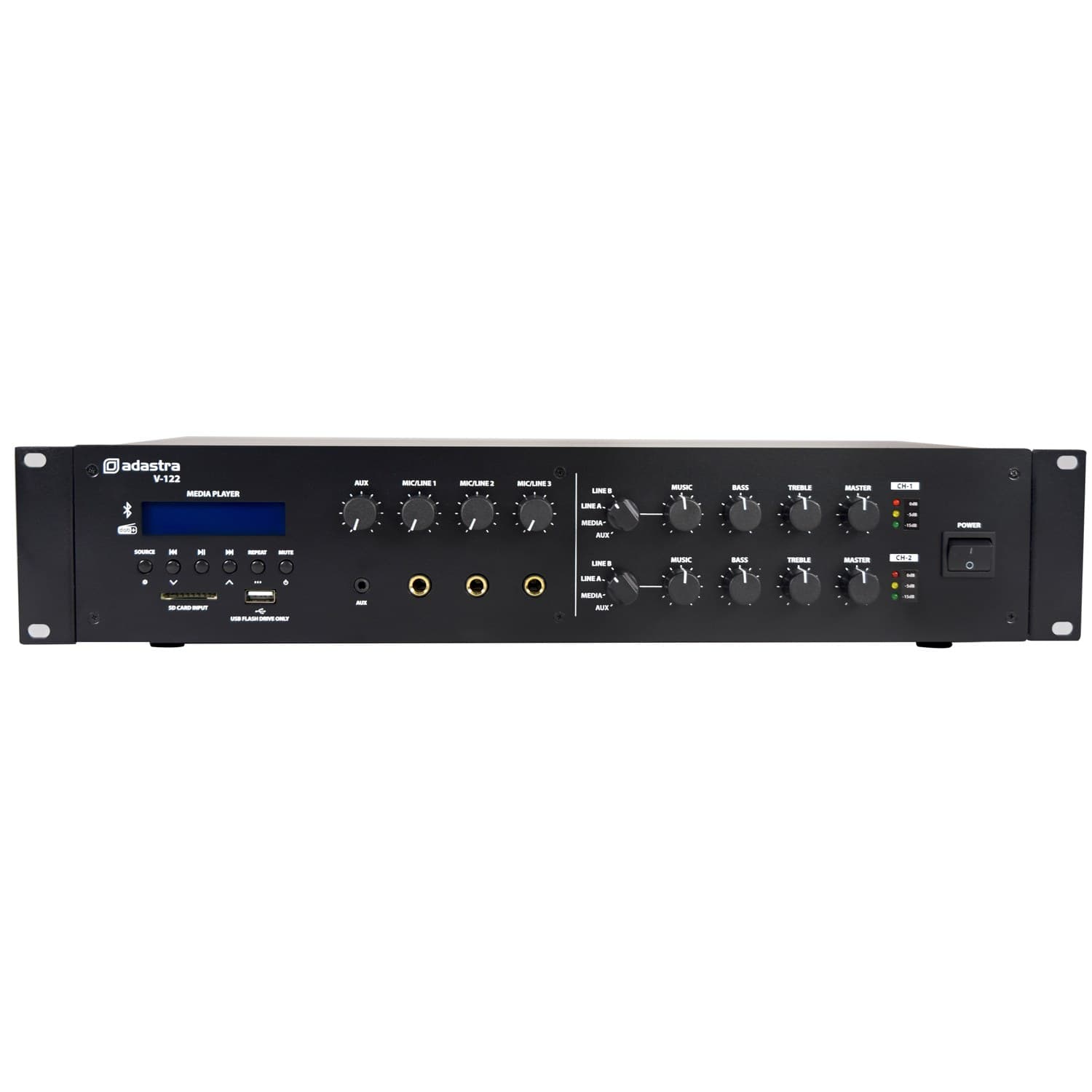 Adastra - V-122 MIXER AMPLIFIER USB/BT/FM/DAB+ 100V 2X 120W