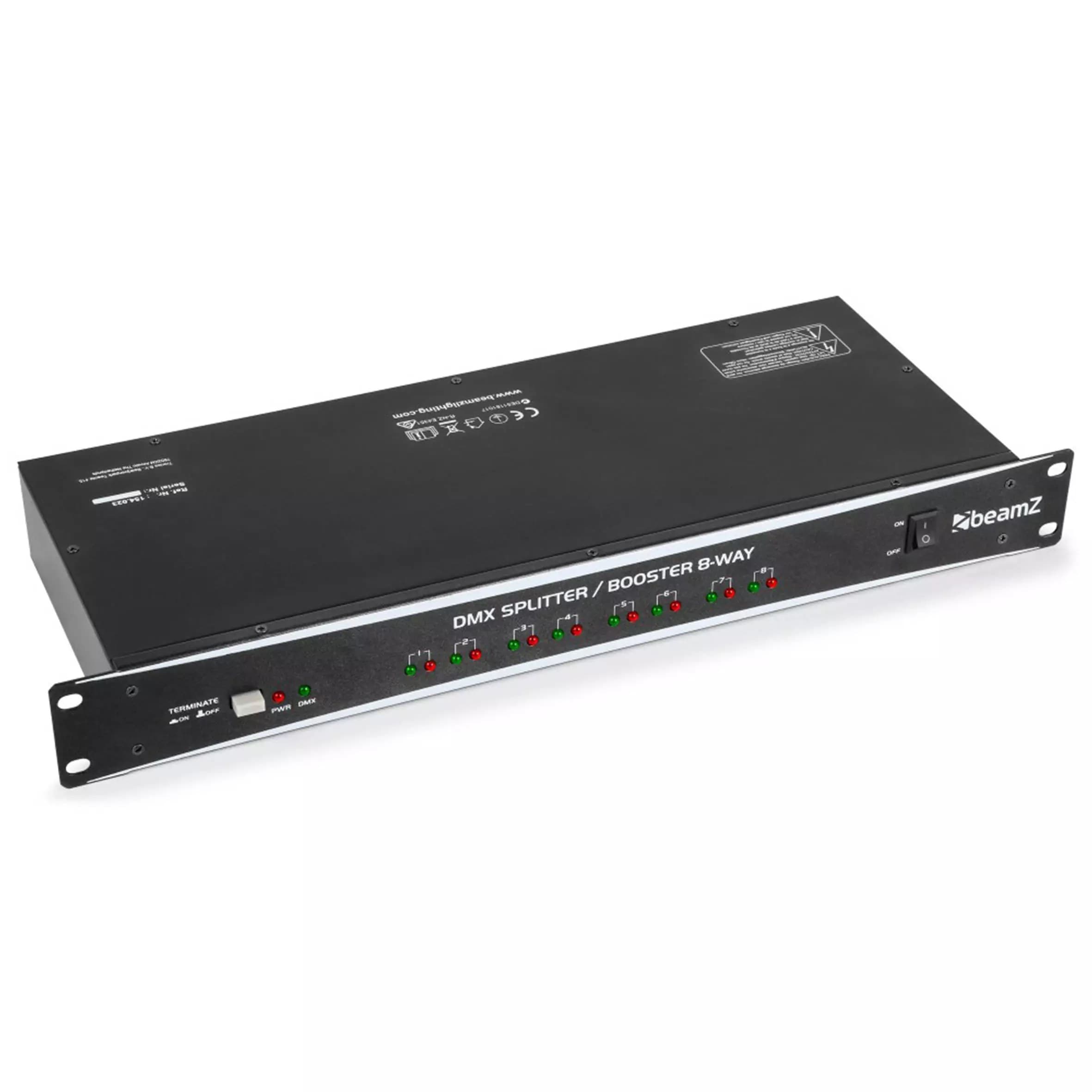 BeamZ DMX8 DMX Booster/Distributor 8 Way