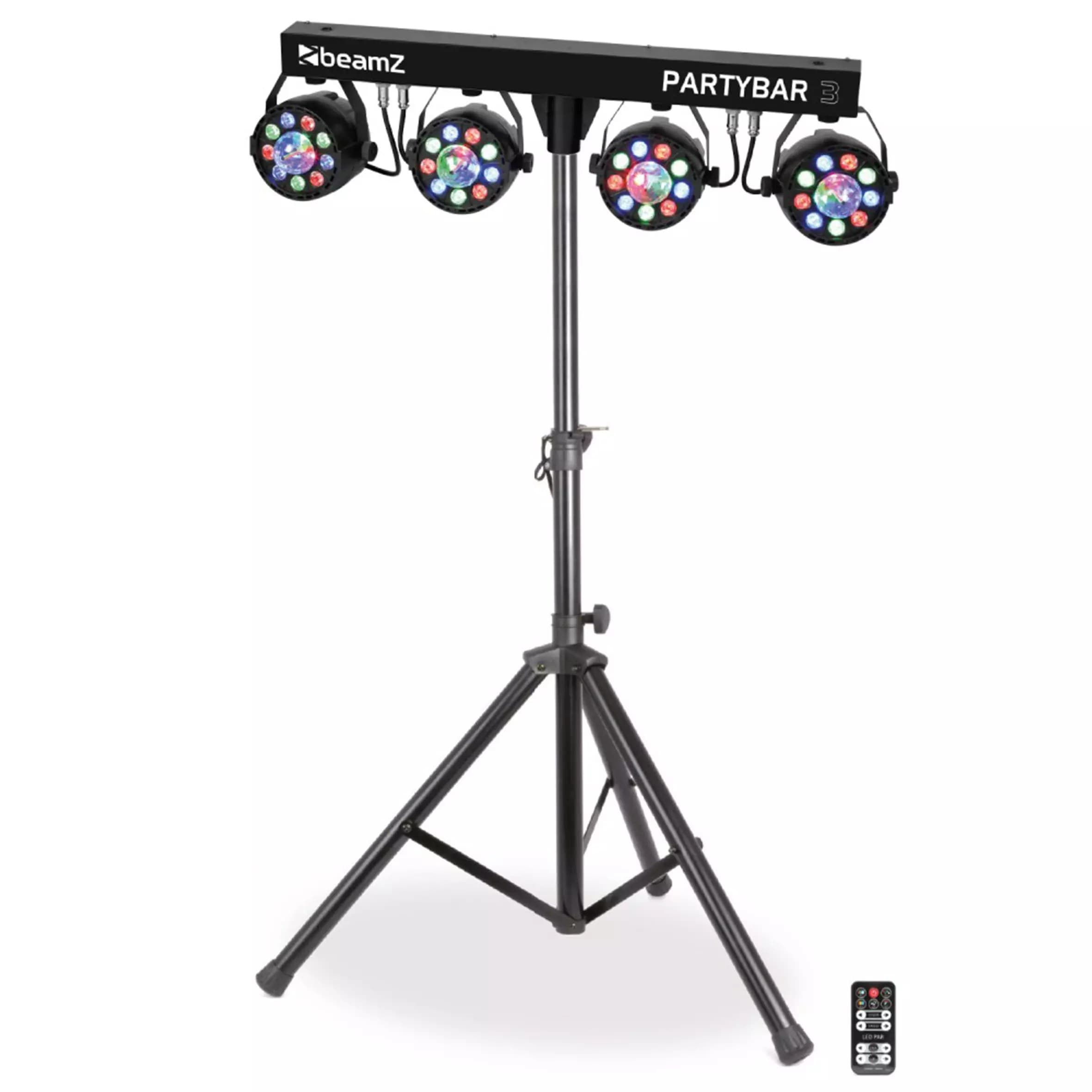 BeamZ PARTYBAR3 4x LED PAR With Magic Ball 48x 1W RGB