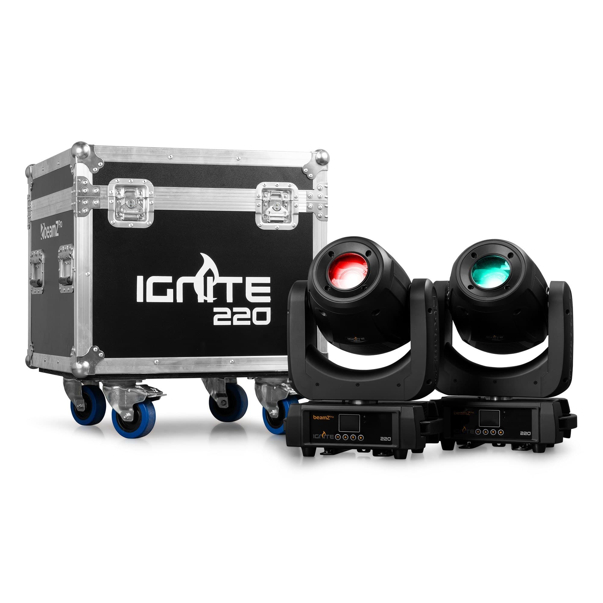 BeamZPro - IGNITE220 LED MOVING HEAD SPOT 1x 220W [2 PIECES IN FLIGHTCASE]
