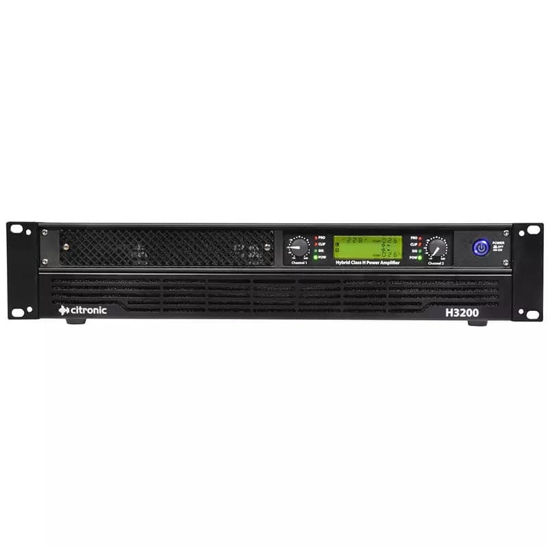Citronic - H3200 2U POWER AMPLIFIER 2X 1600W