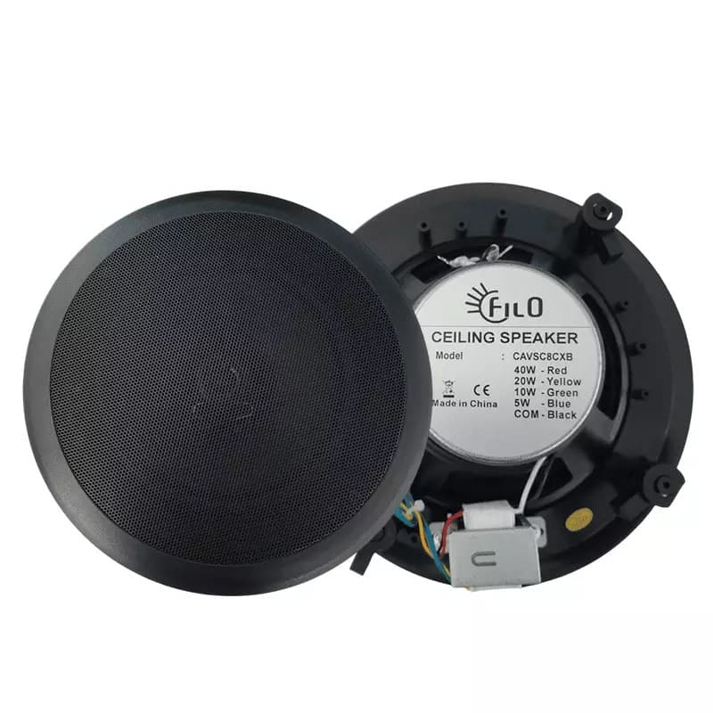 Filo - CAVSC8CXB CEILING SPEAKER 8INCH BLACK 40W 8OHM