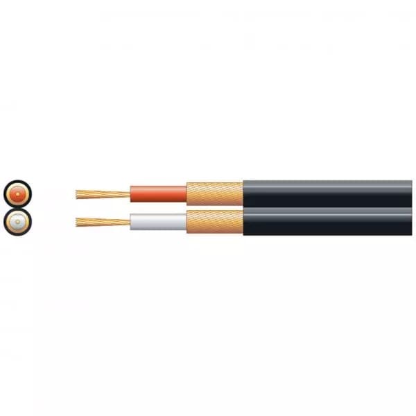 Filo - F8B FIGURE 8 SCREEN CABLE 2CORE BLACK 100M