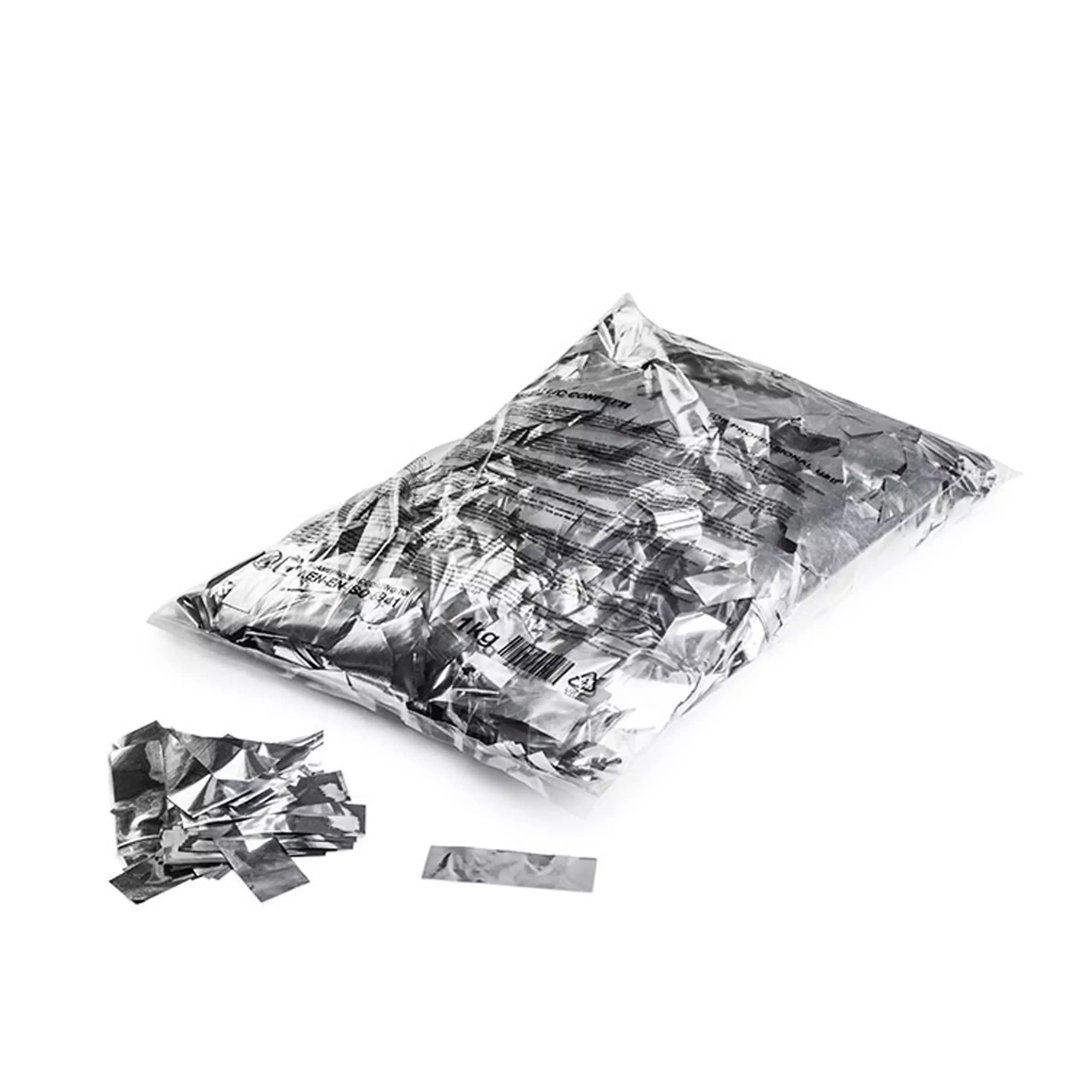 FiloFX - CONFETTI RECTANGLES SILVER METALLIC
