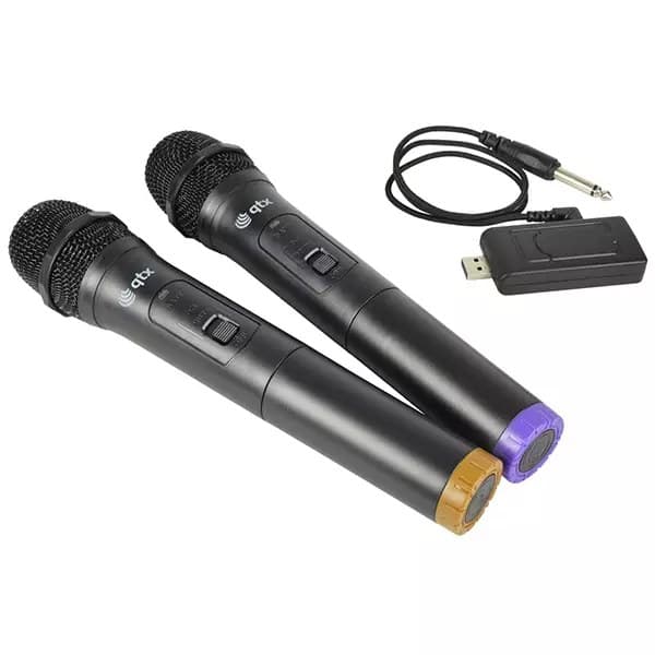 QTX - U-MIC-863.2+864.8 DUAL HANDHELD MICROPHONE UHF 863.2MHz + 864.8MHz