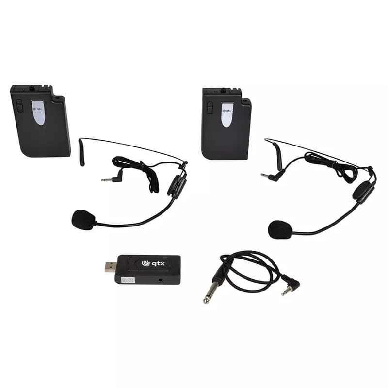 QTX - U-MIC-863.2+864.8-N DUAL NECKBAND MICROPHONE UHF