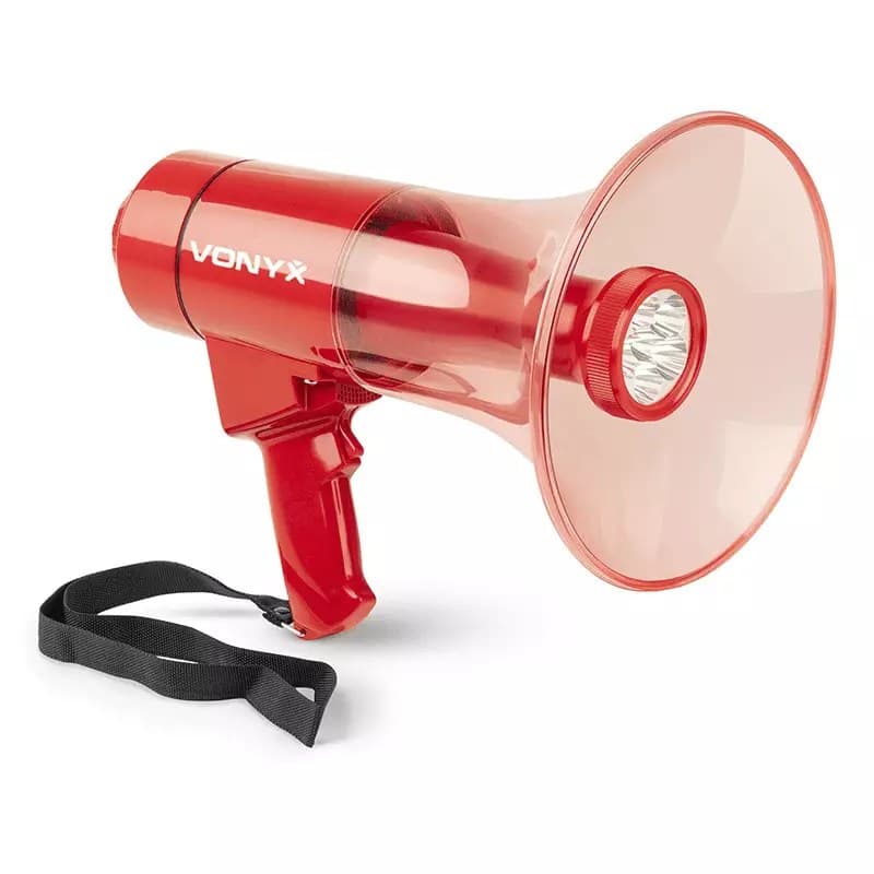 Vonyx - MEG050 Megaphone REC/Siren/USB/BT 50W IPX4