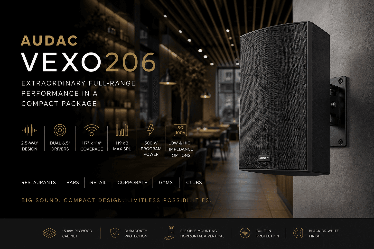 Introducing the AUDAC VEXO206