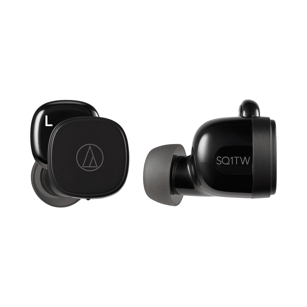 Audio-Technica ATH-SQ1TW BK - Black Wireless Earbuds