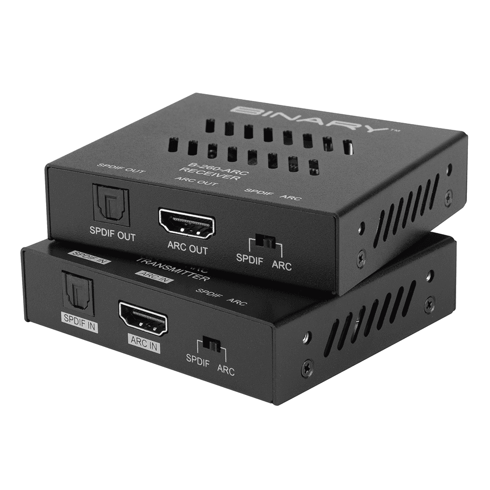 Binary Audio Return Extender Kit B-260-ARC : HDMI ARC and S/PDIF Extender