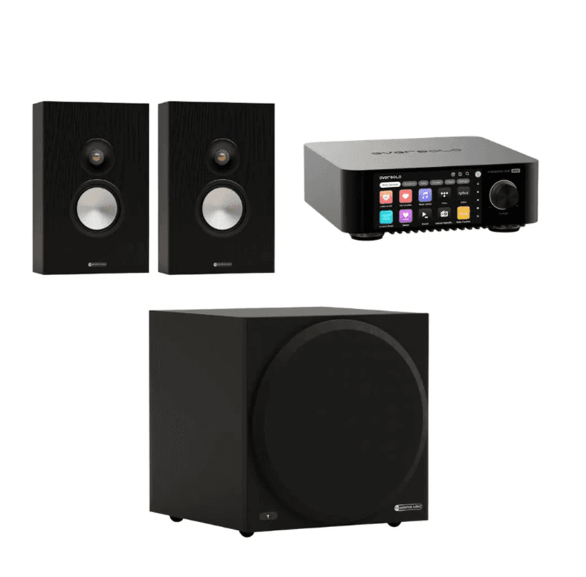 Monitor Audio - Bronze OW + Vestra Sub with PLAY (Black)