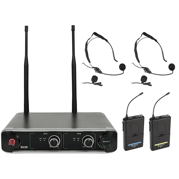 Chord SU20-B-BY Dual Lapel Microphone UHF 864.8+863.1MHz