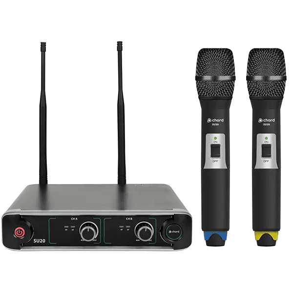 Chord SU20-H-BY Dual Handheld Microphone UHF 864.8+863.1MHz