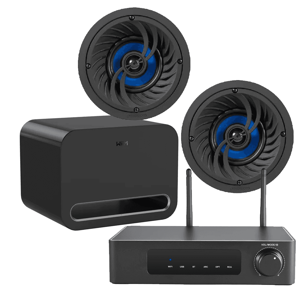 Linx - SA-60 Bar & Patio Streaming Audio Package with WiiM Wireless Subwoofer