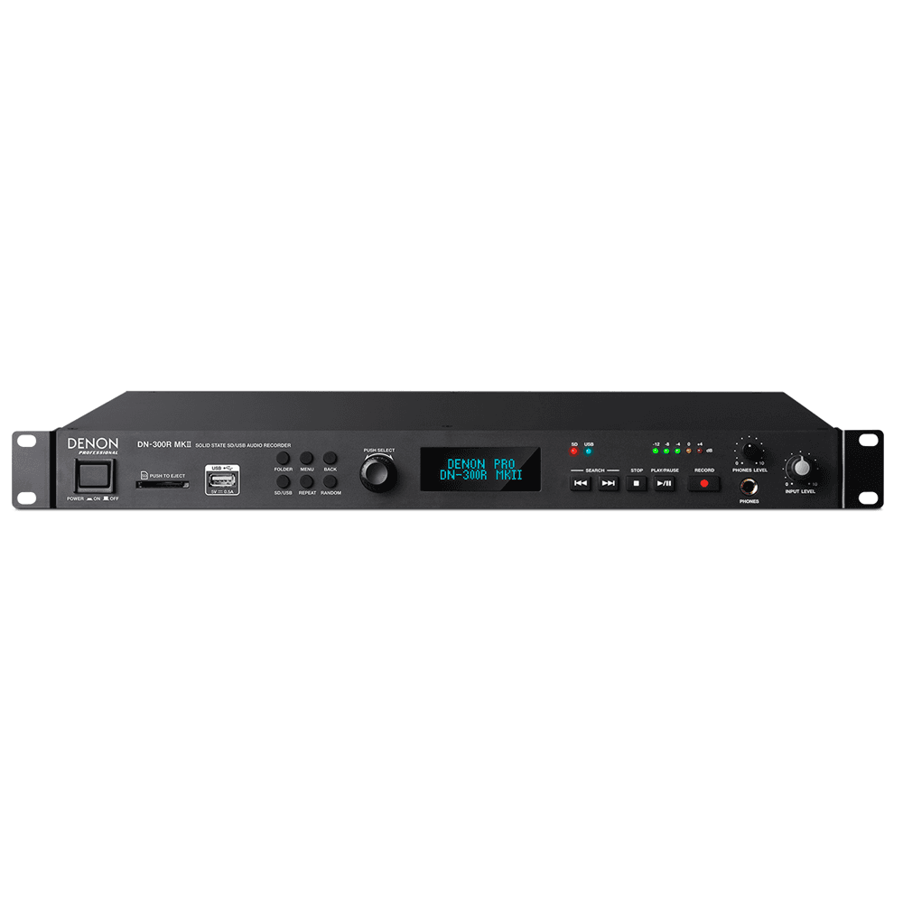 Denon Pro DN-300RMKII - Solid-State SD/USB Audio Recorder