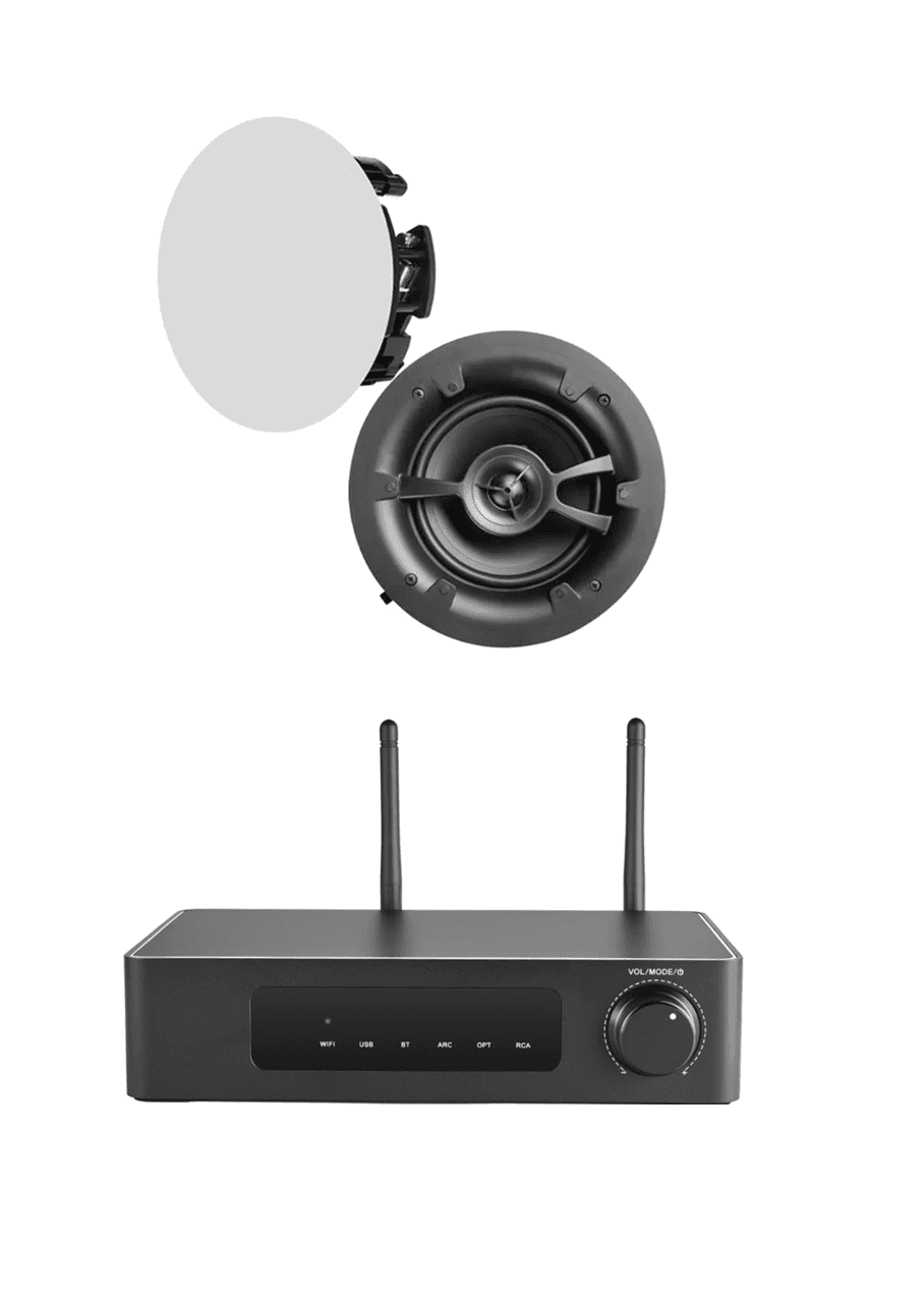 Linx Multi Room Package - Linx SA-60 Streaming Amplifier incl Linx L6V2 Ceiling Speakers