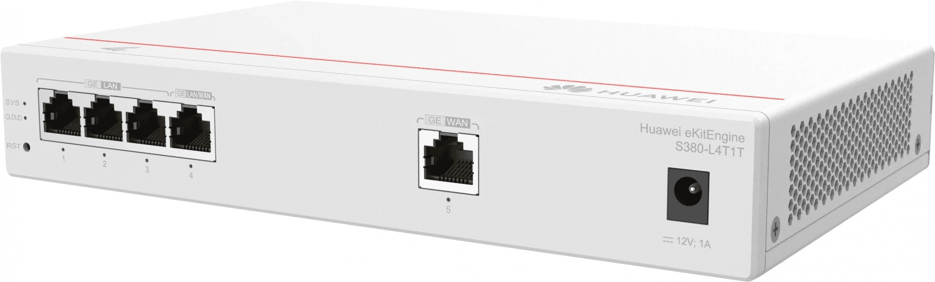 Huawei Multi-Service Gateway, 1 x GE WAN, 4 x GE LAN, up to 150 users, forwarding performance 2Gbps