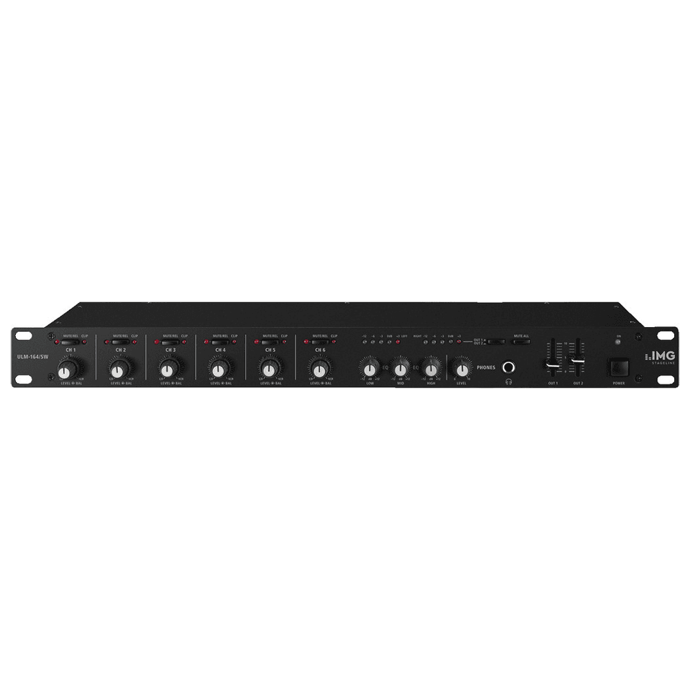 IMG Stageline ULM-164/SW - 6 Channel Universal Line Mixer