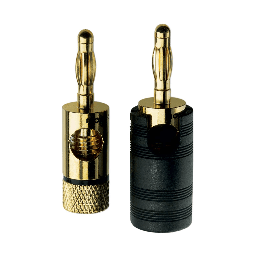 Inakustik Premium Banana Plugs - Pack of 4 (2 red 2 black)