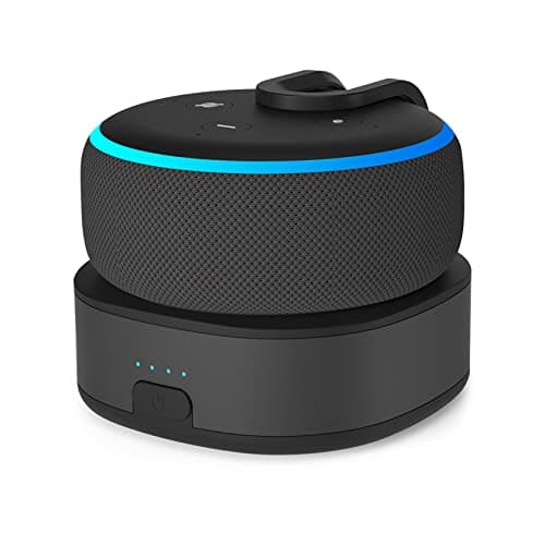 Amazon Echo Dot 3 with Battery Backup Base - Mobile Alexa Package